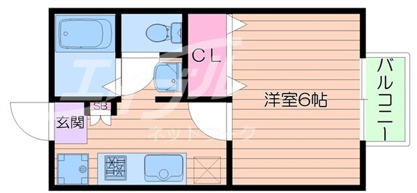 高橋ハイツＢ棟の物件間取画像